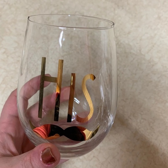 Other - His and Hers wine glasses Other - His and Hers wine glasses